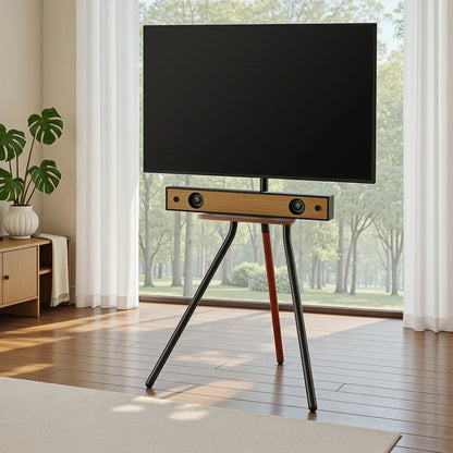 Artiss TV Stand Wooden Tray 24-55" Swivel Height Adjustable - Mekamart Australia