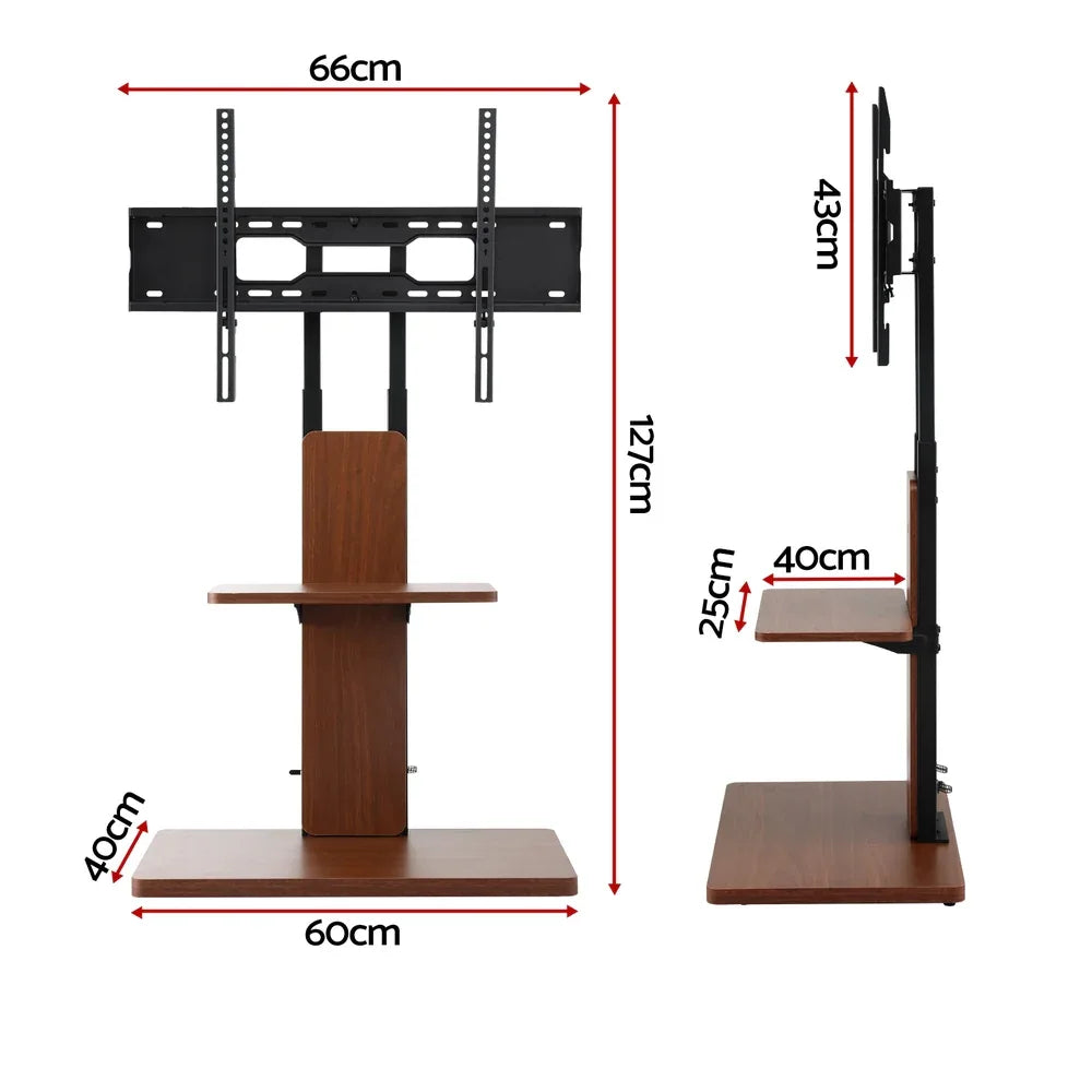 Artiss TV Stand 32-70" Wooden Tray Swivel Height Adjustable - Mekamart Australia