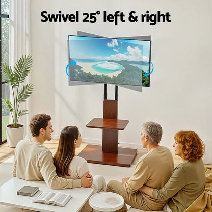 Artiss TV Stand 32-70" Wooden Tray Swivel Height Adjustable - Mekamart Australia