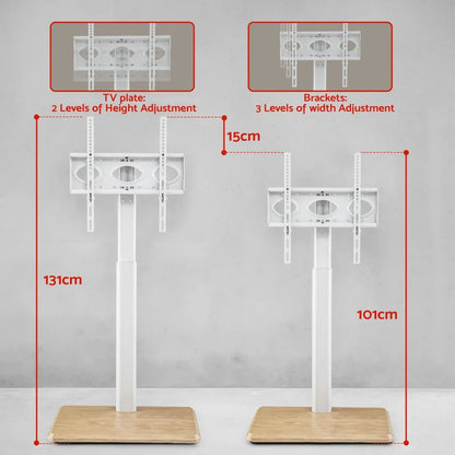 Artiss TV Stand 24-55" Swivel Height Adjustable Floor Mount for TVs - Mekamart Australia