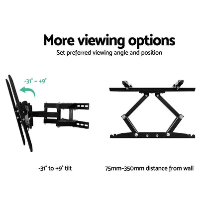 Artiss TV Wall Mount Bracket for 23"-55" LED LCD Full Motion Dual Strong Arms - Mekamart Australia