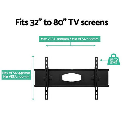 Artiss TV Wall Mount Bracket for 32"-80" LED LCD Full Motion Dual Strong Arms - Mekamart Australia