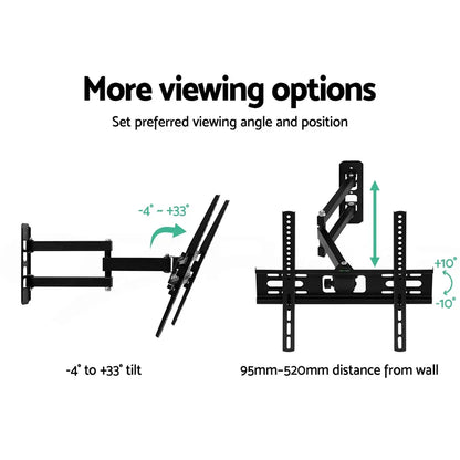 Artiss TV Wall Mount Bracket for 23"-55" LED LCD TVs Full Motion Strong Arms - Mekamart Australia