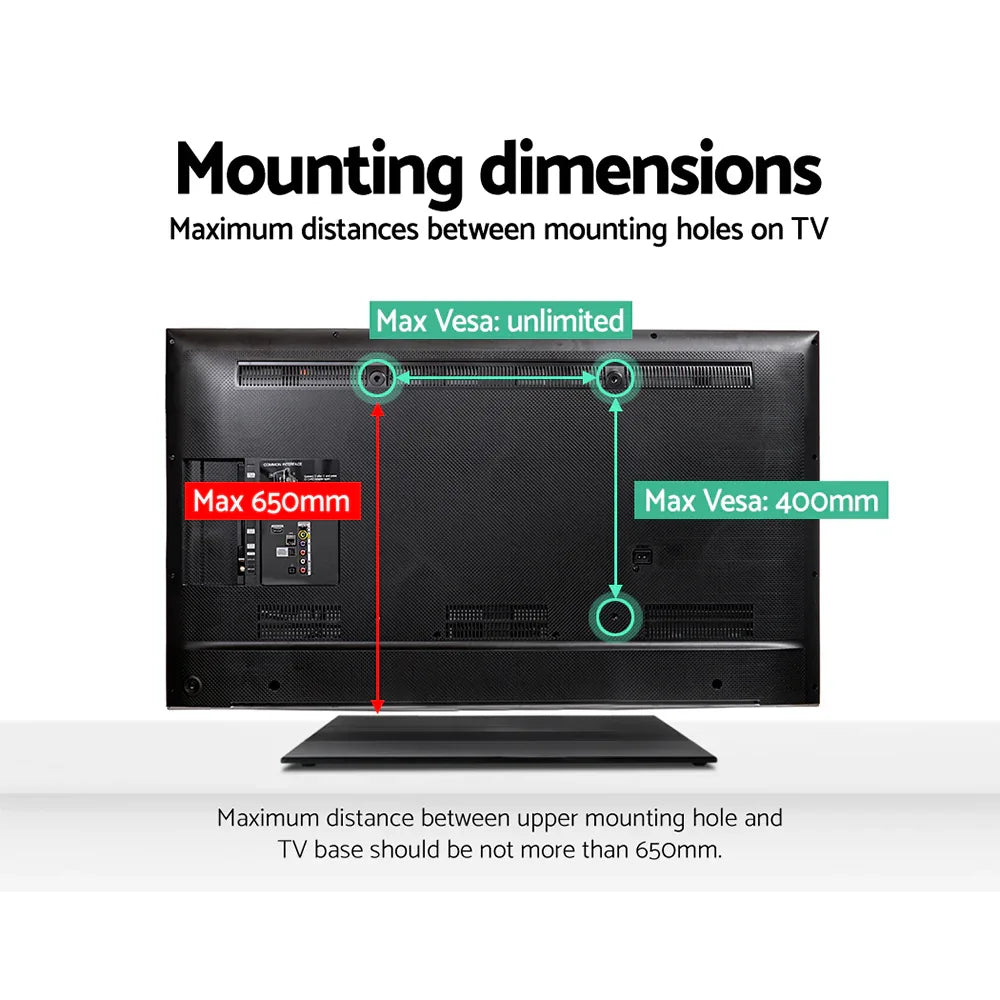 Artiss TV Stand Mount Bracket for 32"-65" Universal Pedestal Tabletop Desktop - Mekamart Australia