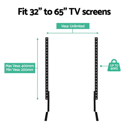 Artiss TV Stand Mount Bracket for 32"-65" Universal Pedestal Tabletop Desktop - Mekamart Australia