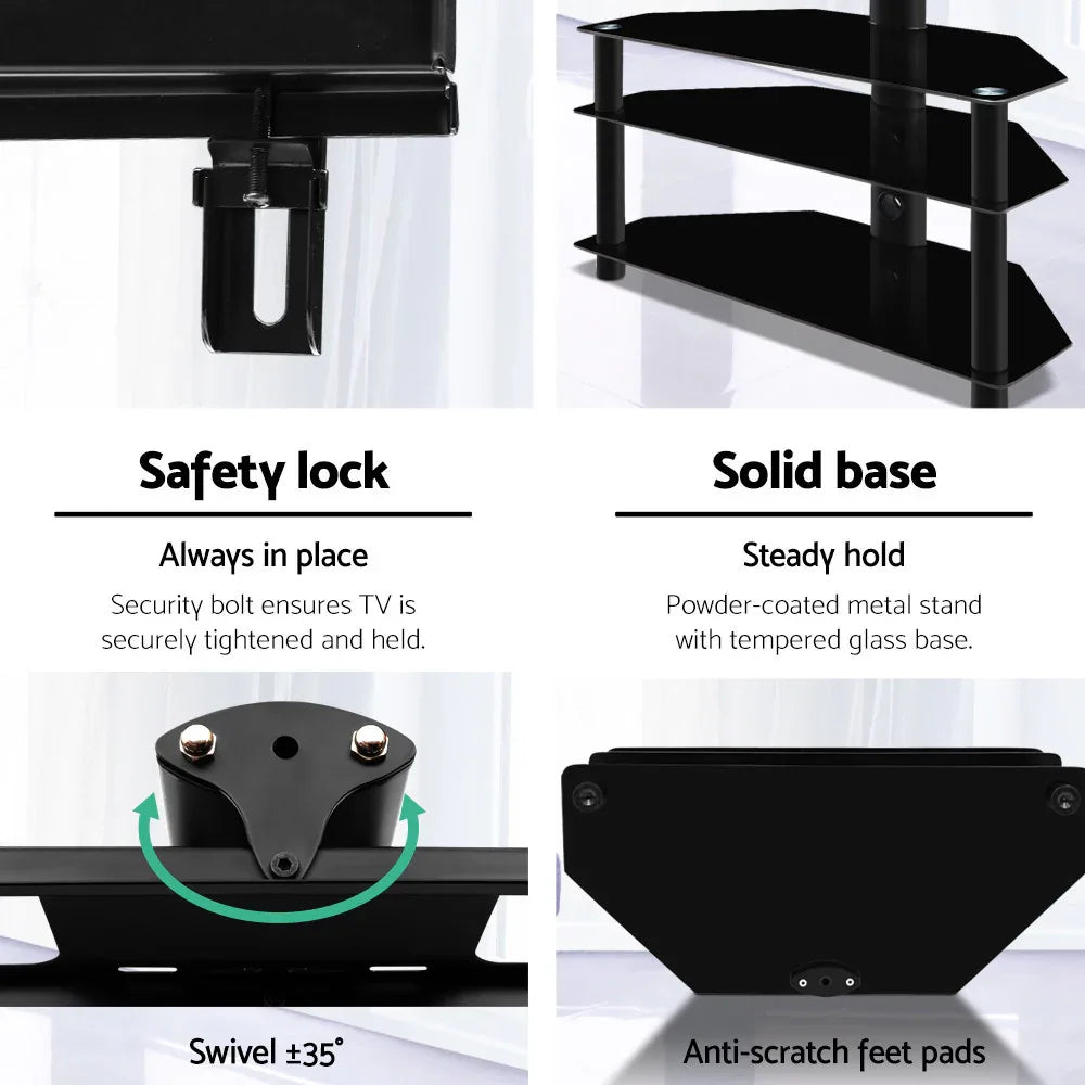 Artiss TV Stand Mount Bracket for 32"-60" LED LCD 3 Tiers Storage Floor Shelf - Mekamart Australia