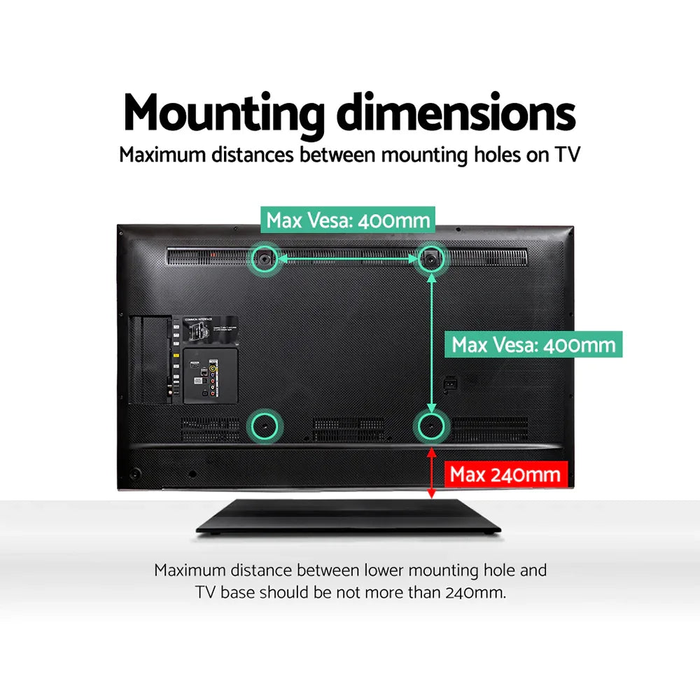 Artiss TV Stand Mount Bracket for 32"-55" LED LCD Swivel Tabletop Desktop Plasma - Mekamart Australia