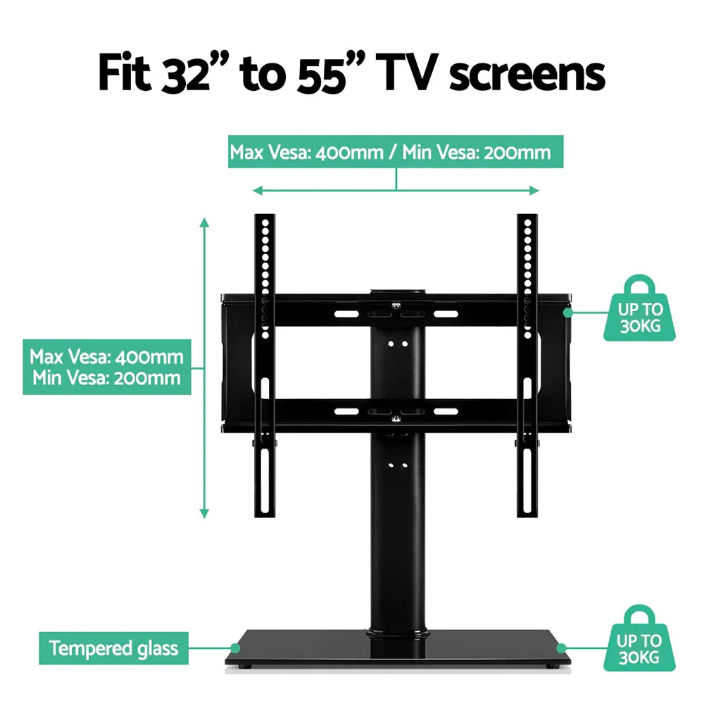 Artiss TV Stand Mount Bracket for 32"-55" LED LCD Swivel Tabletop Desktop Plasma - Mekamart Australia