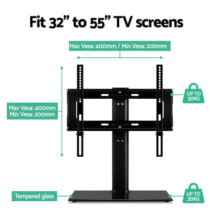 Artiss TV Stand Mount Bracket for 32"-55" LED LCD Swivel Tabletop Desktop Plasma - Mekamart Australia