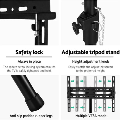 Artiss TV Stand Mount Bracket for 32"-70" LED LCD Tripod Floor Shelf Universal - Mekamart Australia