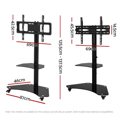 Artiss Mobile TV Stand for 32"-70" TVs Mount Bracket Portable Solid Trolley Cart - Mekamart Australia