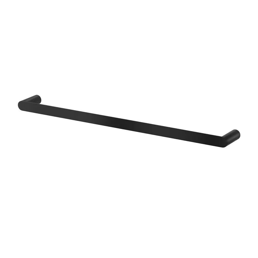 Towel Rail Rack Holder Single 600mm Wall Mounted Stainless Steel Black - Mekamart Australia
