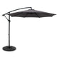 Instahut 3m Outdoor Umbrella w/Base Cantilever Beach Garden Patio Charcoal - Mekamart Australia