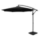 Instahut 3m Umbrella w/Base Outdoor Cantilever Beach Garden Patio Parasol Black - Mekamart Australia