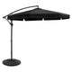 Instahut 3m Outdoor Umbrella w/Base Cantilever Garden Patio Beach Black - Mekamart Australia