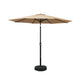 Instahut 2.7m Outdoor Umbrella w/Base Pole Stand Garden Sun Beige - Mekamart Australia