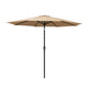 Instahut 2.7m Outdoor Umbrella Pole Stand Garden Sun Beige - Mekamart Australia