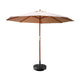 Instahut 3m Outdoor Umbrella w/Base Pole Umbrellas Garden Sun Stand Deck Beige - Mekamart Australia
