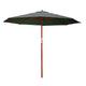 Instahut 3m Outdoor Umbrella Pole Umbrellas Beach Garden Sun Stand Patio Charcoal - Mekamart Australia