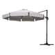 Instahut 3m Outdoor Umbrella Cantilever 360 Degree Tilt Beach Roma Grey - Mekamart Australia