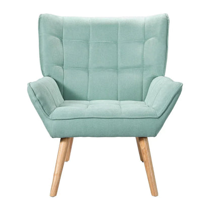 Artiss Armchair Lounge Chair Accent Chairs Sofa Linen Fabric Cushion Seat Blue - Mekamart Australia