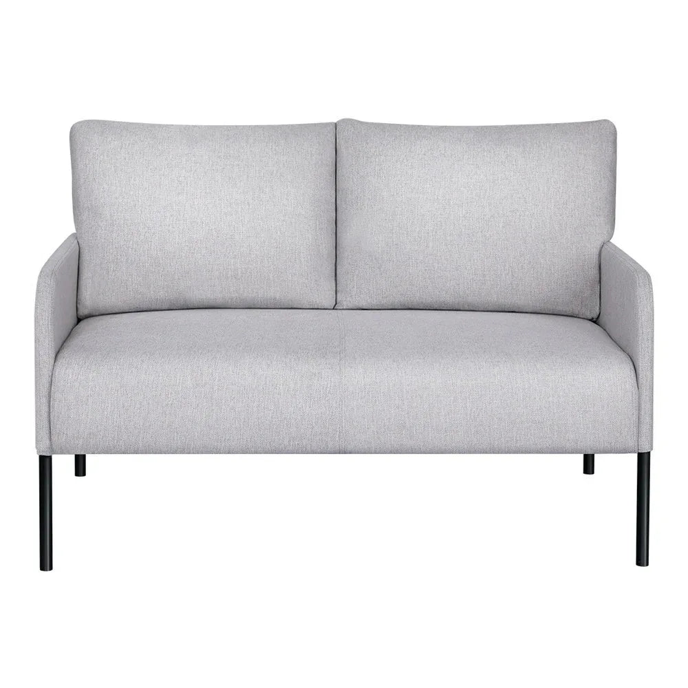 Artiss Armchair 2-Seater Sofa Pillow Linen Grey - Mekamart Australia