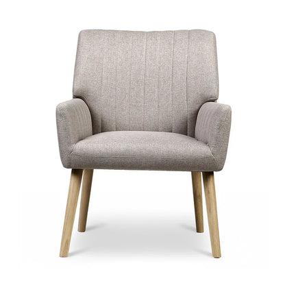 Artiss 2X Armchair Faux Fabric Beige - Mekamart Australia