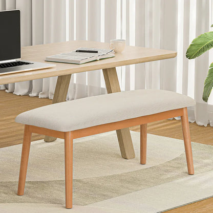 Artiss Dining Bench Upholstery Seat Wooden Chair 106cm - Mekamart Australia