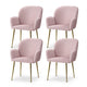 Artiss Dining Chairs Set of 4 Velvet Armchair Pink - Mekamart Australia