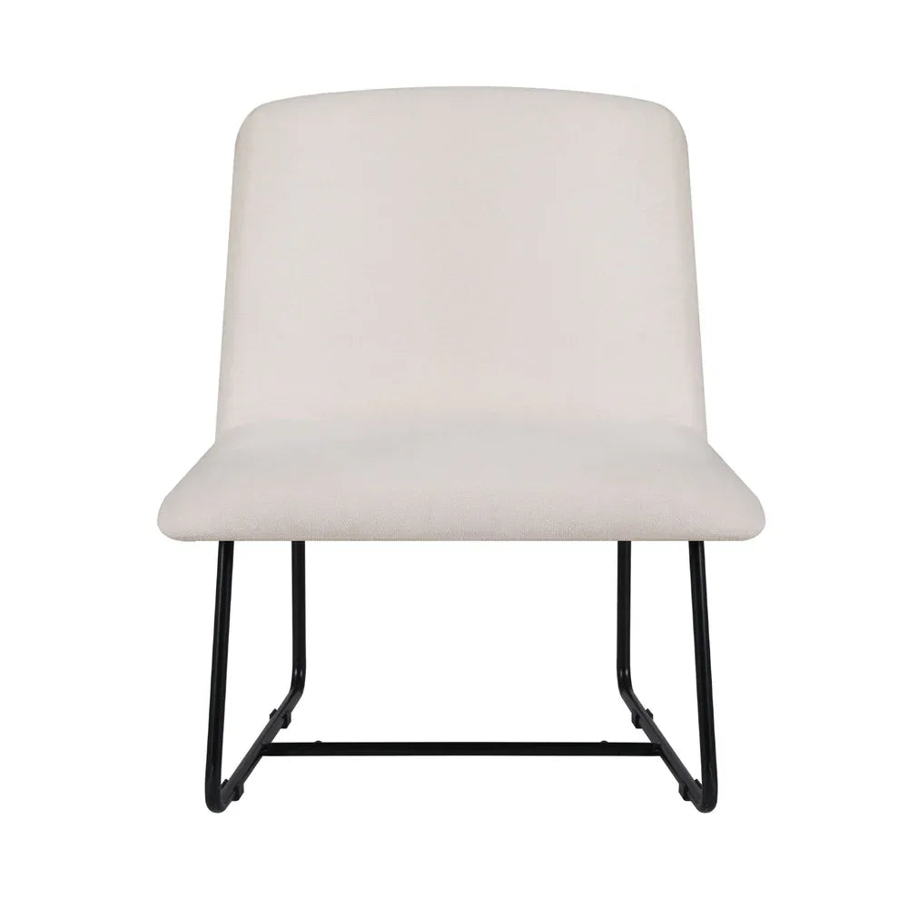Artiss Accent Chair Armchair Cross Leg Beige - Mekamart Australia