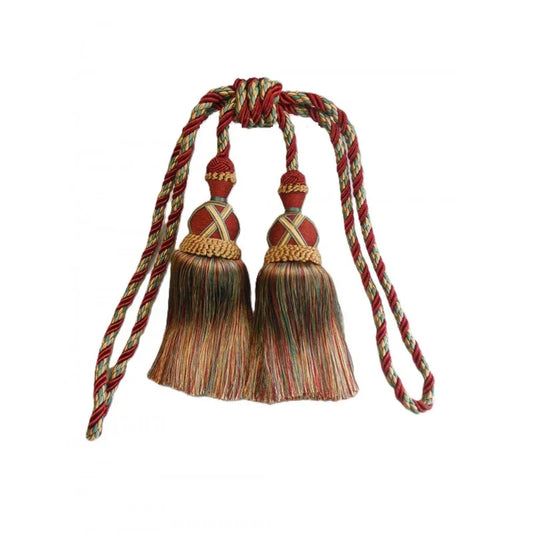 Multi Coloured Double Tassel Curtain Tieback - Mekamart Australia