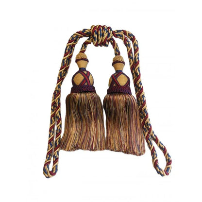 Multi Coloured Double Tassel Curtain Tieback - Mekamart Australia