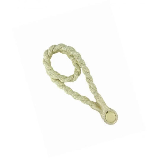 Magnetic weaved rope tieback Cream - Mekamart Australia