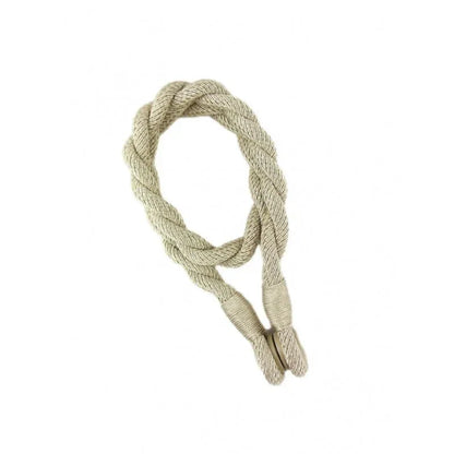 Magnetic weaved rope tieback Linen - Mekamart Australia
