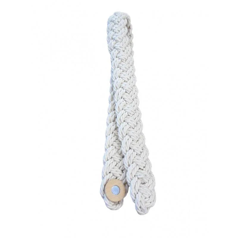 Ecru white rustique braided magnetic tieback - Mekamart Australia