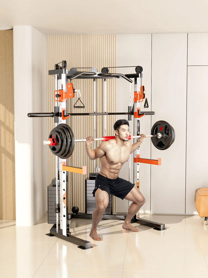 SmartFit C3 Max multi functional trainer smith machine with 130kgs pin loaded weights Machine with attachment - Mekamart Australia