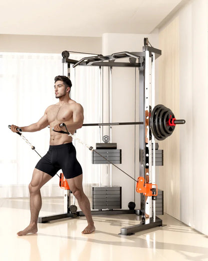 SmartFit C3 Max multi functional trainer smith machine with 130kgs pin loaded weights Machine with attachment - Mekamart Australia