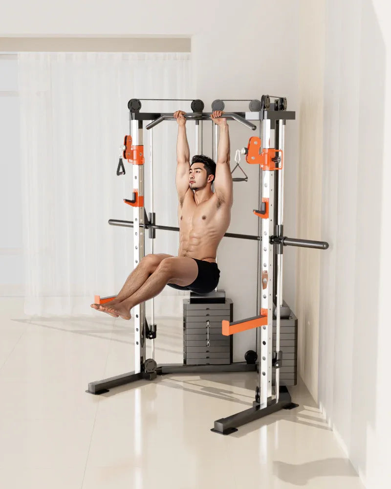 SmartFit C3 Max multi functional trainer smith machine with 130kgs pin loaded weights Machine with attachment - Mekamart Australia