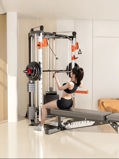 SmartFit C3 Max multi functional trainer smith machine with 130kgs pin loaded weights Machine with attachment - Mekamart Australia