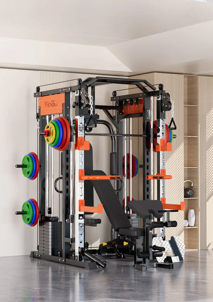 130kgs pin loaded SmartFit M1 Ultra Leg Press and Chest Fly Multi Functional Training Smith Machine Home Gym - Mekamart Australia