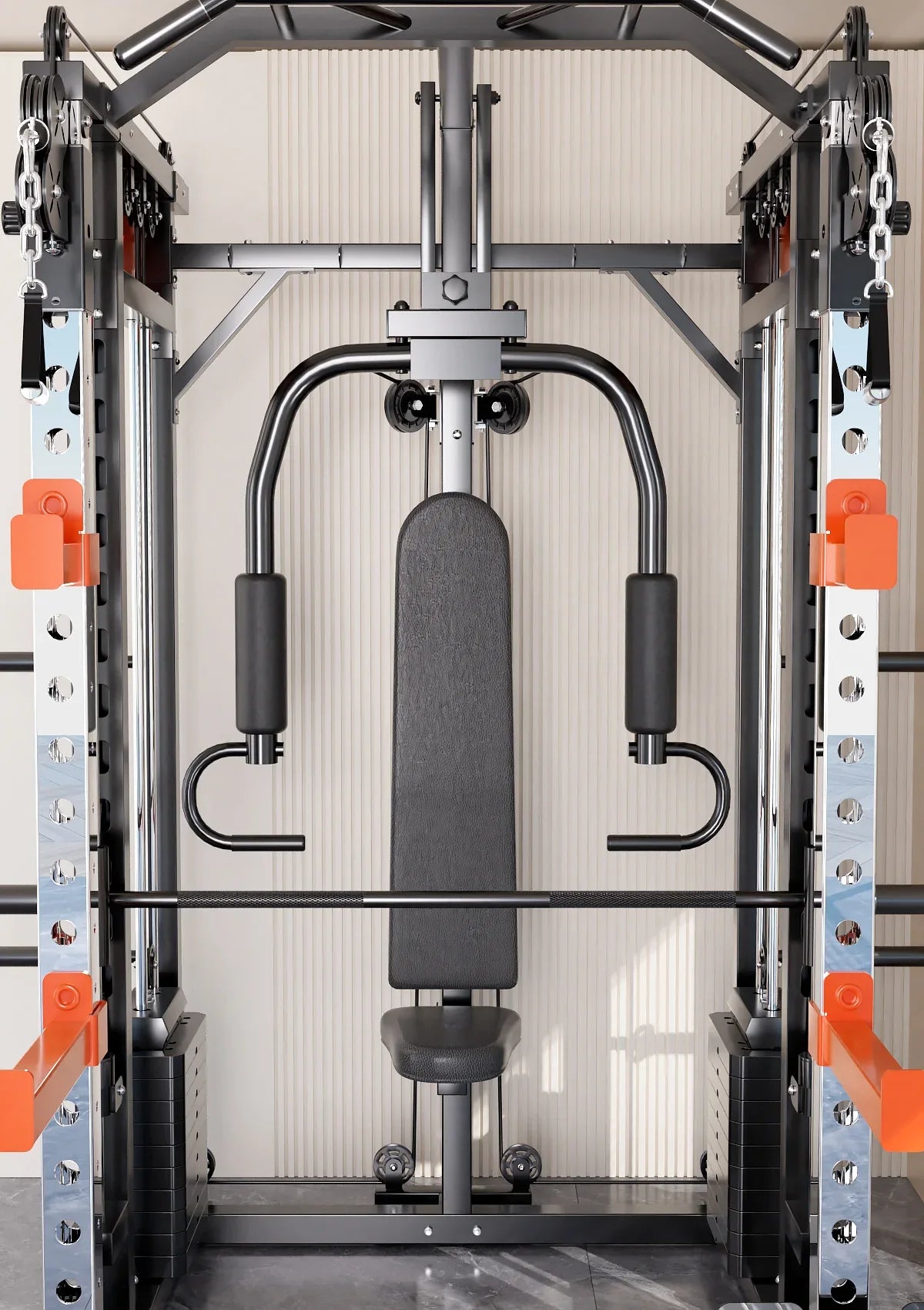 130kgs pin loaded SmartFit M1 Ultra Leg Press and Chest Fly Multi Functional Training Smith Machine Home Gym - Mekamart Australia