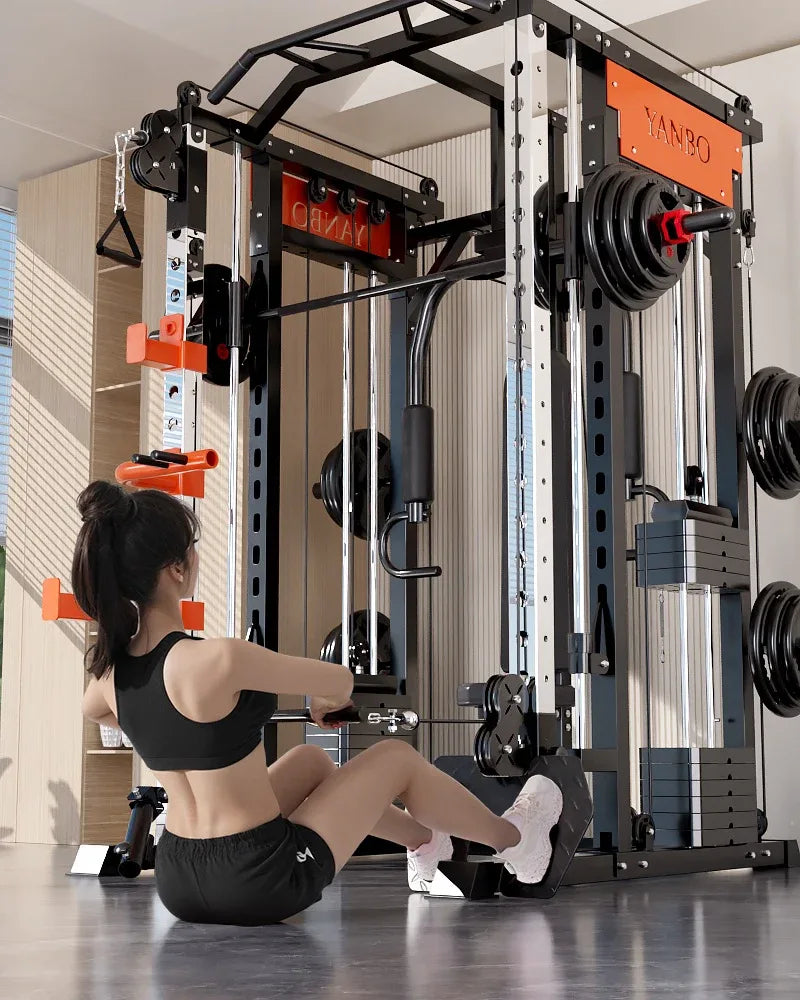130kgs pin loaded SmartFit M1 Ultra Leg Press and Chest Fly Multi Functional Training Smith Machine Home Gym - Mekamart Australia