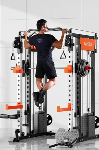 SmartFit M1 Max 130kg Pin Loaded Multi Functional Training Smith Machine Home Gym Power Rack Machine package - Mekamart Australia