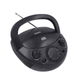 Laser Black Portable CD Boombox with AM/FM Radio
