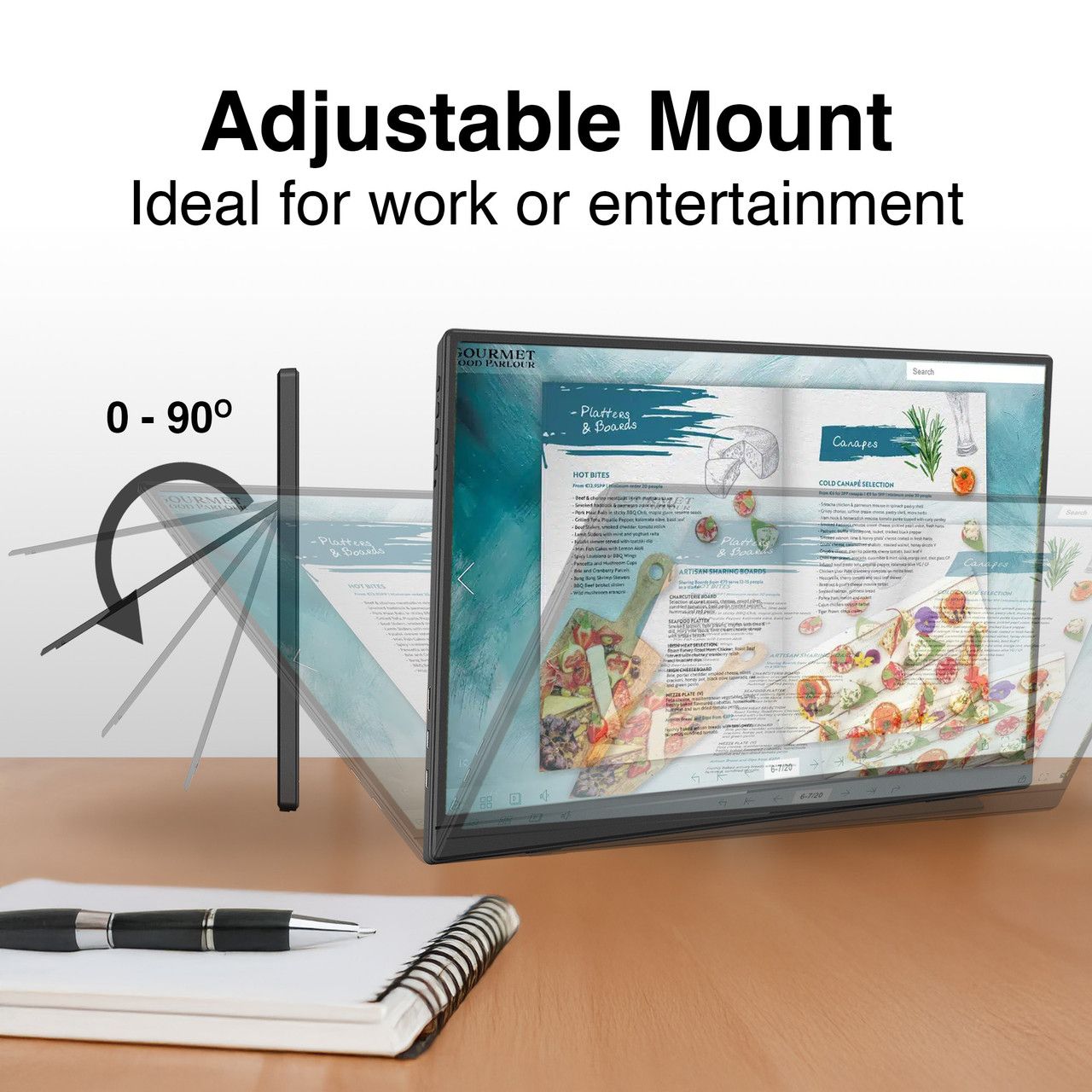 Laser 15.6 Inch Portable Monitor with USB-C and HDMI