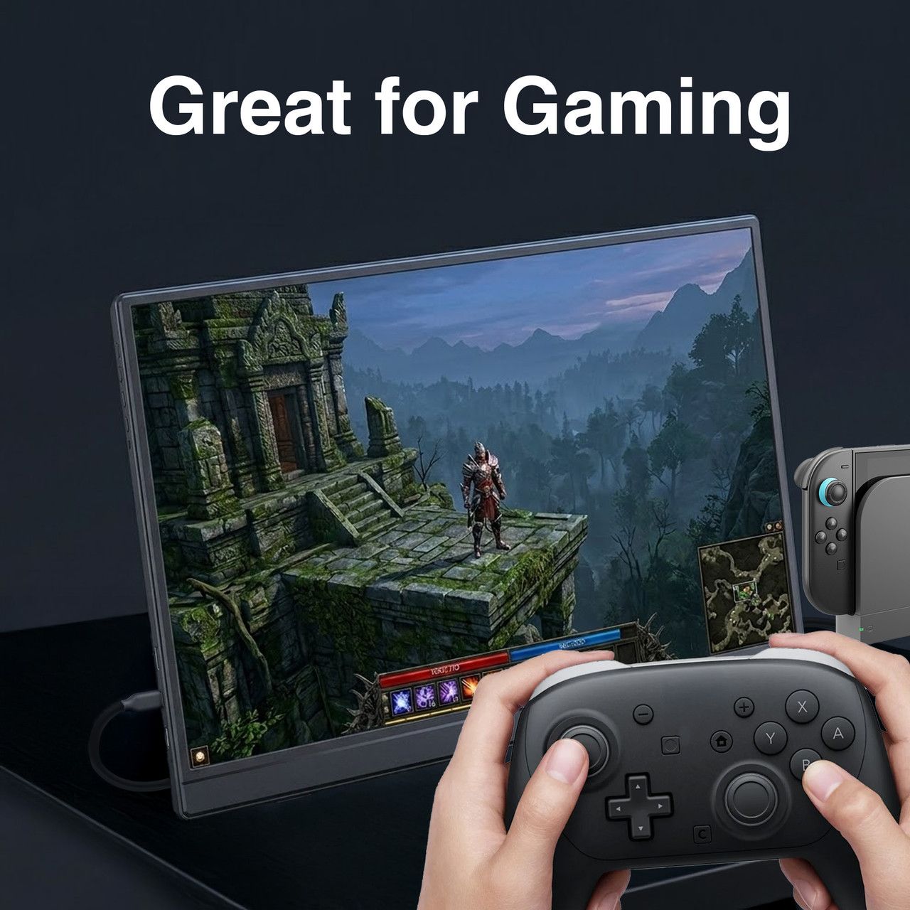 Laser 15.6 Inch Portable Monitor with USB-C and HDMI