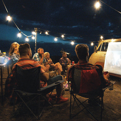 100 Inch White Projector Screen with Setup Kit