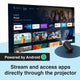 Laser 1080p Android Multi-Angle LED Projector Black