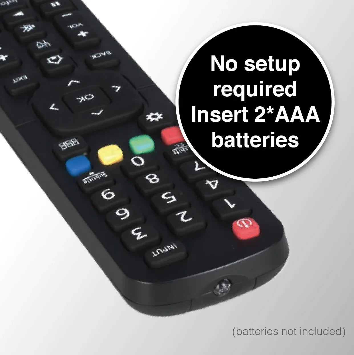 Laser Remote Control for Hisense TV Black - Mekamart Australia