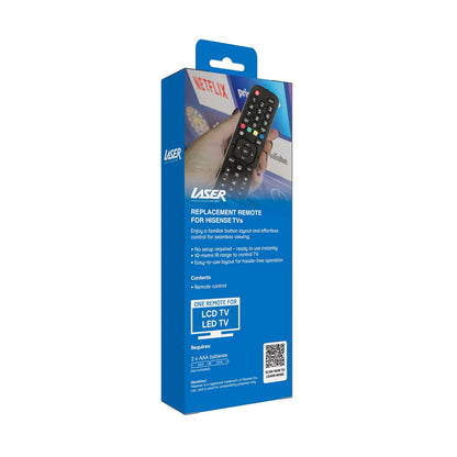 Laser Remote Control for Hisense TV Black - Mekamart Australia